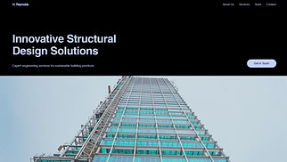 Construction website templates - Engineering Firm (Simple)
